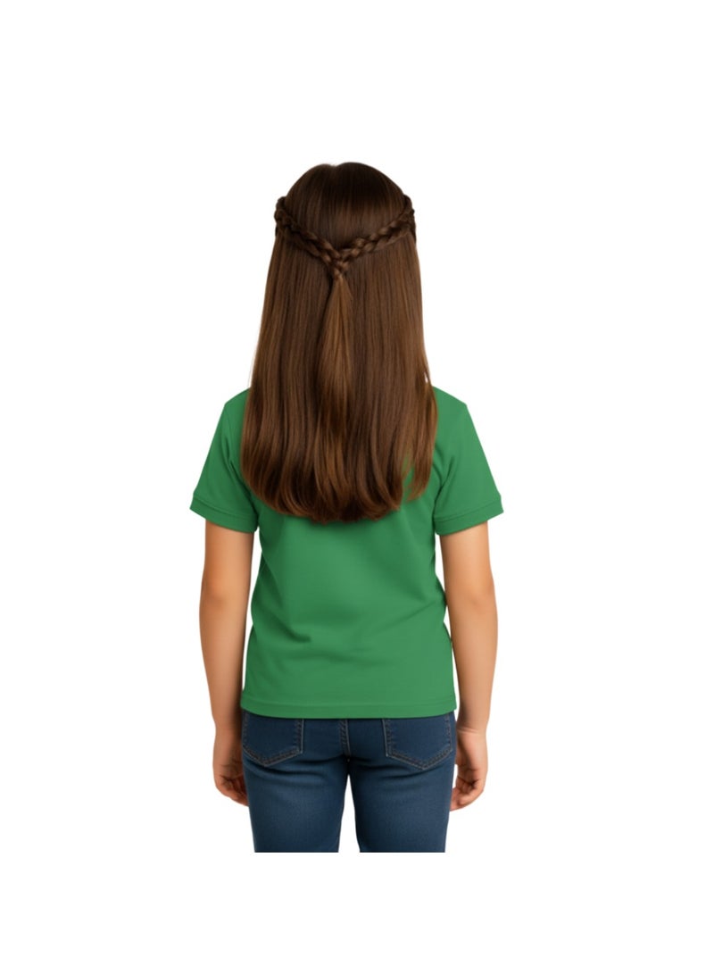 PRINTSHOP4ME Girls Kids Polo T-Shirt 230 GSM Pure Cotton Basic Colors - Image 5