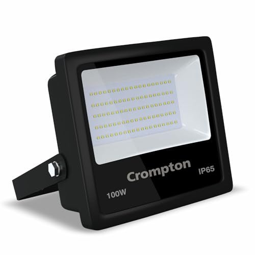 Crompton Gleam NXT 100 Watt Outdoor LED Flood Light | Wide Angle Beam| (Cool Day Light 6500K) - Pack of 1 - Image 1