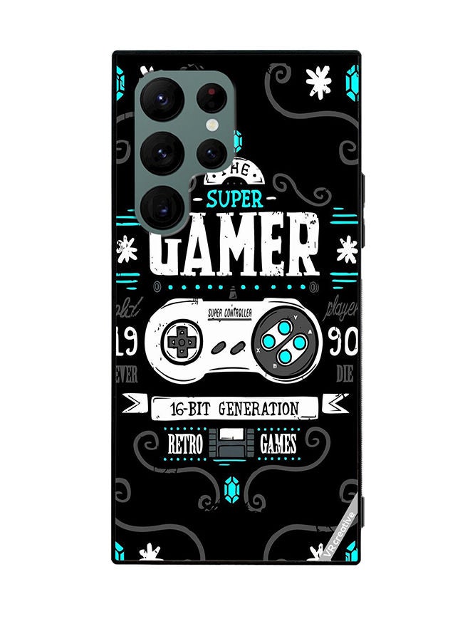 VR CREATIVE Protective Case Cover For Samsung Galaxy S22 Ultra 5G Super Gamer Design Multicolour - Image 1