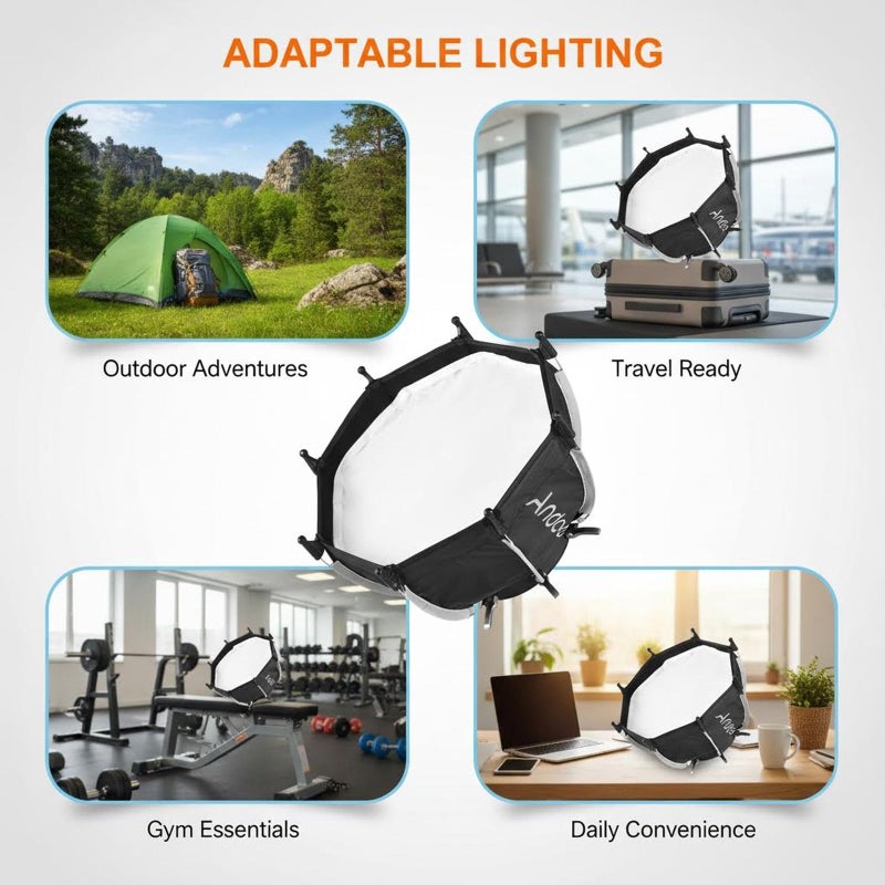 Foldable Octagonal Softbox 30cm For Live Streaming Studio Photography Soft Diffused Light - Image 4