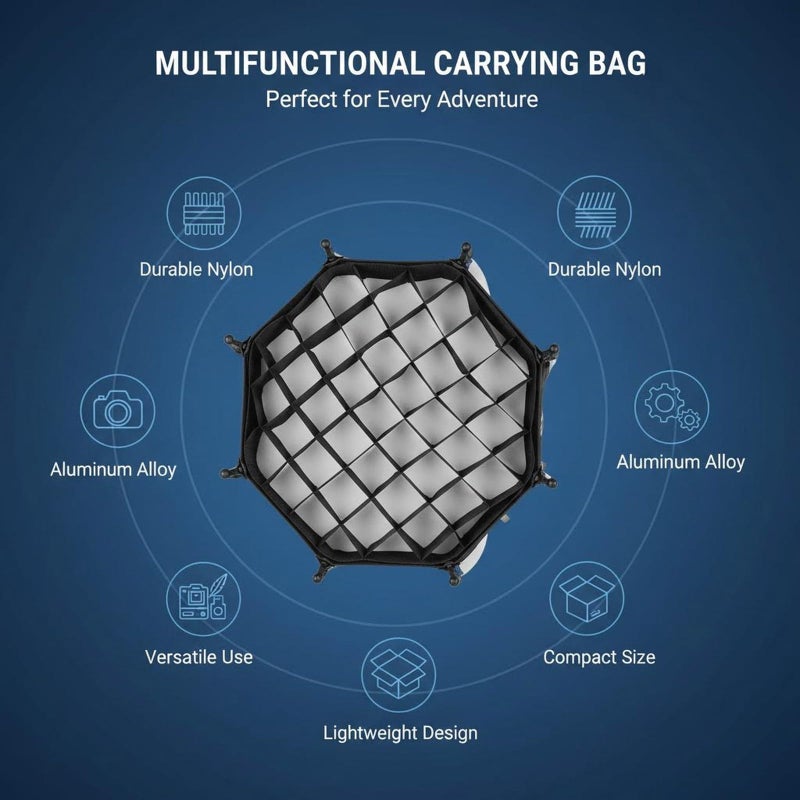 Foldable Octagonal Softbox 30cm For Live Streaming Studio Photography Soft Diffused Light - Image 3