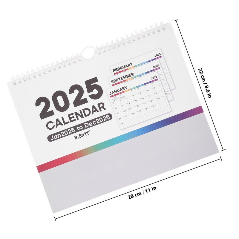 2025 Wall Calendar With International Holidays Monthly Planner For Home Office School - Image 3