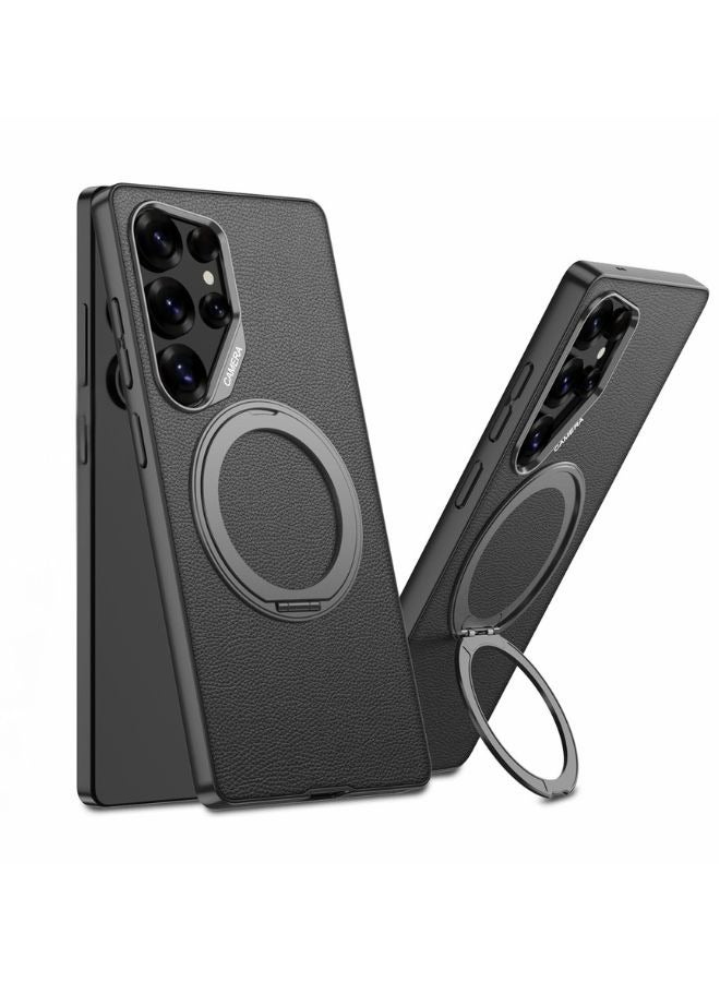 LEEKA Samsung Galaxy S25 Ultra Case Protective Back Cover Heavy-Duty Shockproof Cover Slim & Durable Design Scratch-Resistant & Drop Protection new design Black - Image 1