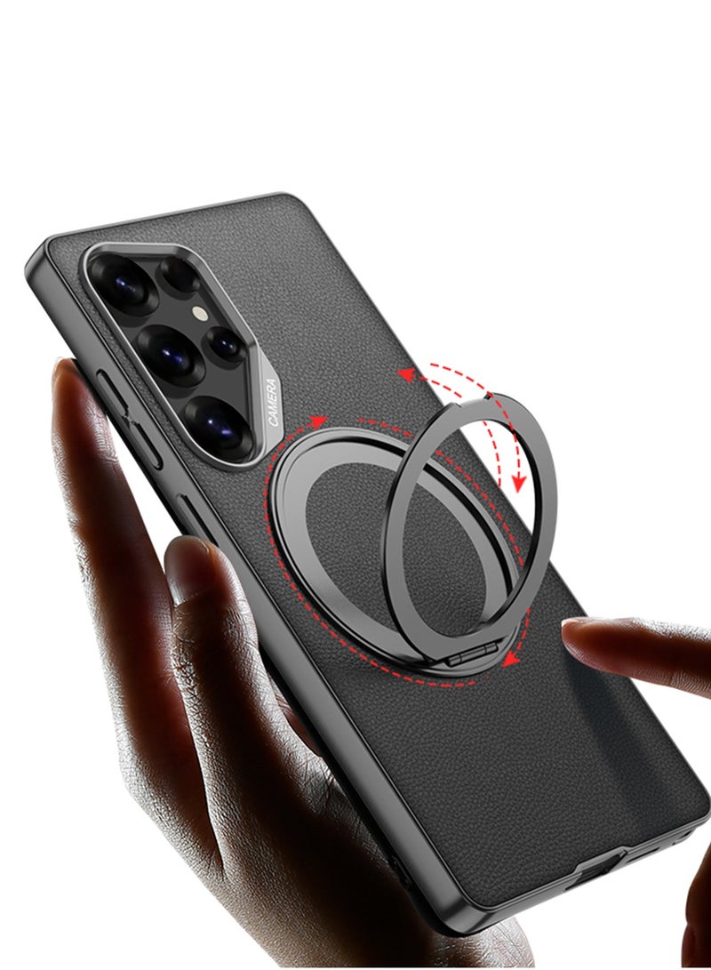 LEEKA Samsung Galaxy S25 Ultra Case Protective Back Cover Heavy-Duty Shockproof Cover Slim & Durable Design Scratch-Resistant & Drop Protection new design Black - Image 3