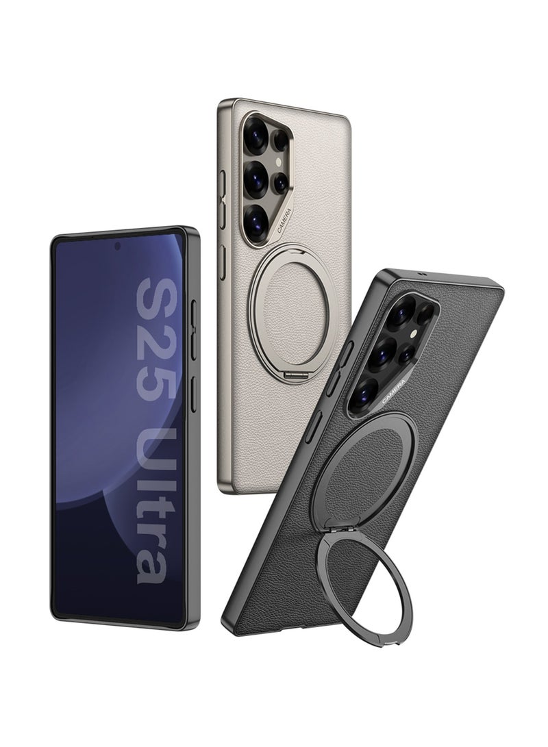 LEEKA Samsung Galaxy S25 Ultra Case Protective Back Cover Heavy-Duty Shockproof Cover Slim & Durable Design Scratch-Resistant & Drop Protection new design Black - Image 2