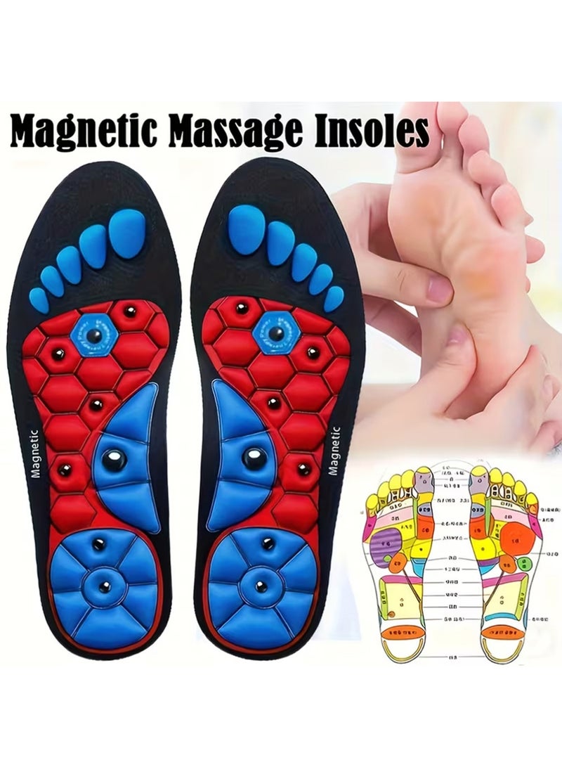 يوجي قاعدة تدليك الضغط الإبر العظامية للرجال والنساء - تساعد على تعزيز دورة الدم وتخفيف التعب قاعدة تدليك النقطة الإبر العظامية مع التكنولوجيا المغناطيسية والقدمين والقوس دعم الرعاية القدم - Image 1