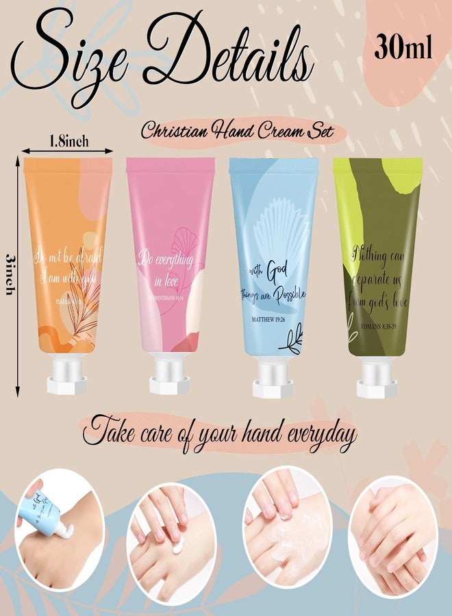 Sacubee 36 Pcs Christian Hand Lotion Bulk Gifts for Women Bible Verse Mini Scripture Travel Hand Cream Religious Gift for Teacher Student Church Member Prayers School Coworkers Birthday Wedding Favor - Image 2