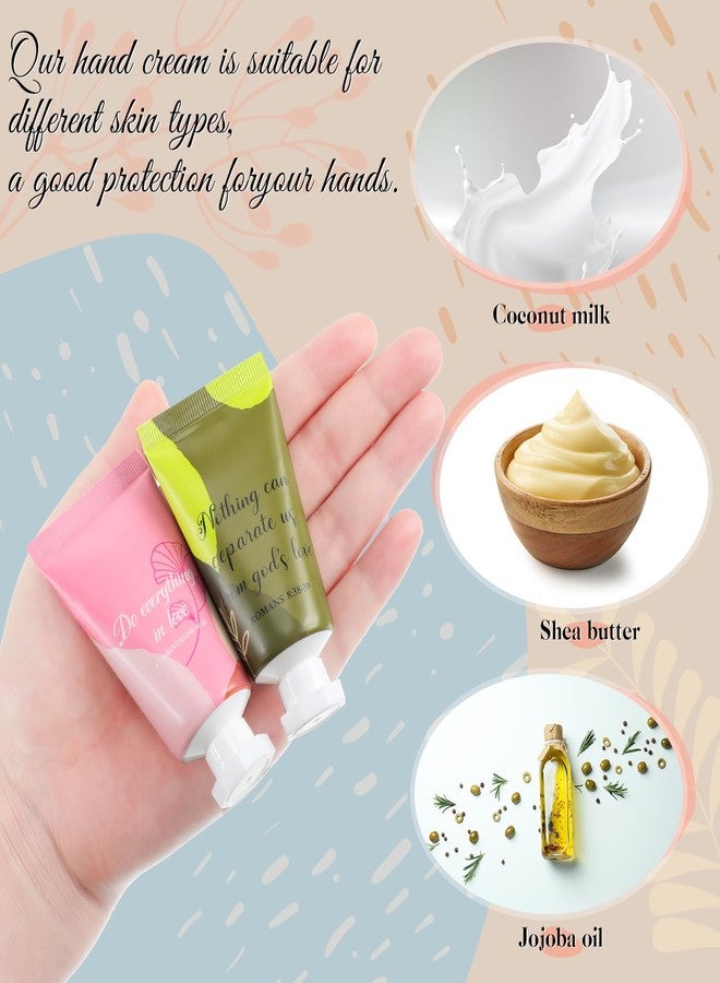 Sacubee 36 Pcs Christian Hand Lotion Bulk Gifts for Women Bible Verse Mini Scripture Travel Hand Cream Religious Gift for Teacher Student Church Member Prayers School Coworkers Birthday Wedding Favor - Image 4