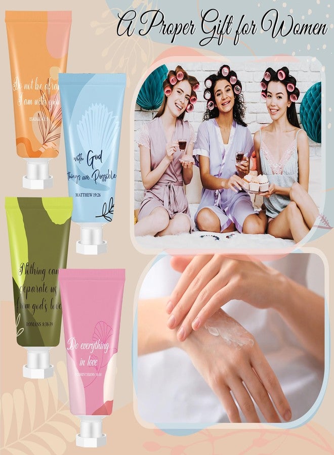 Sacubee 36 Pcs Christian Hand Lotion Bulk Gifts for Women Bible Verse Mini Scripture Travel Hand Cream Religious Gift for Teacher Student Church Member Prayers School Coworkers Birthday Wedding Favor - Image 5