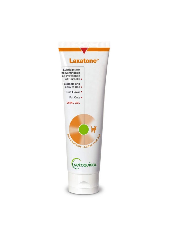 Vetoquinol Laxatone: Oral Hairball Lubricant Gel For Cats  TunaFlavored, 4.25Oz  - Image 1