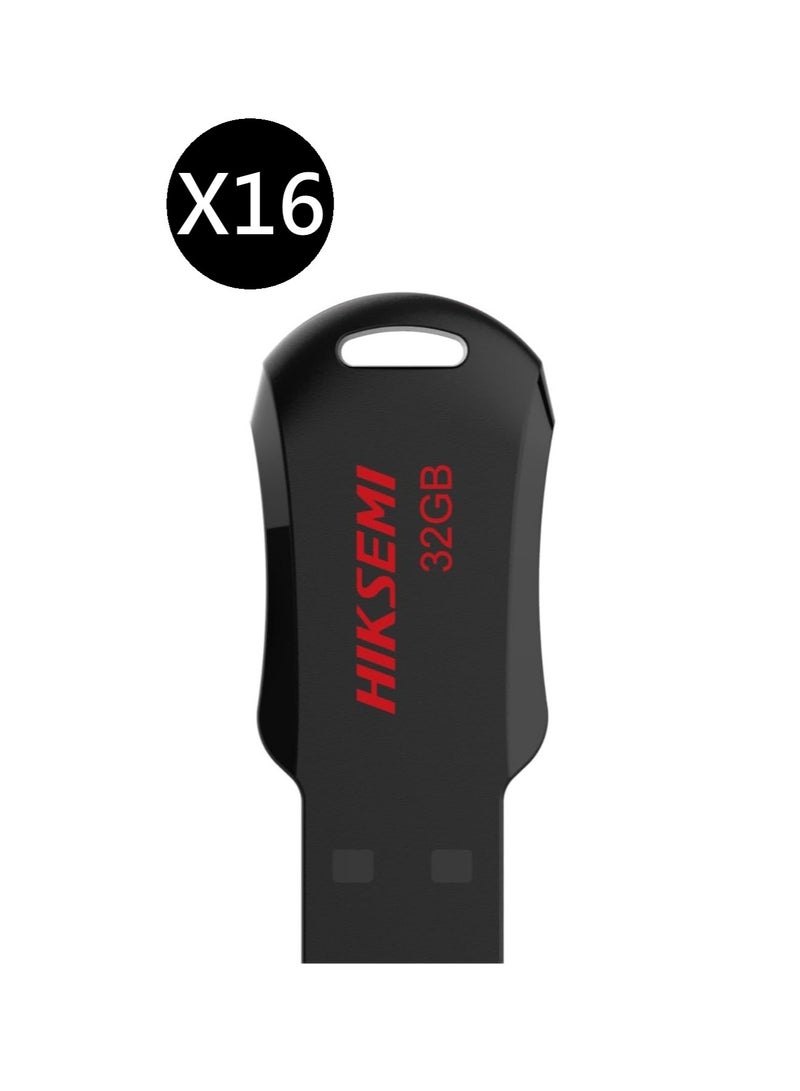 HIKSEMI Bundle Of 16 32GB USB 2.0 Flash Drive, Black | HS-USB-M200R 32G RNB