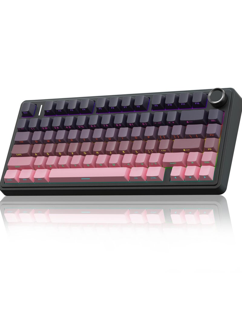 AULA F75 Wireless Mechanical Keyboard Switches RGB Backlit Gaming Keyboard - Image 1