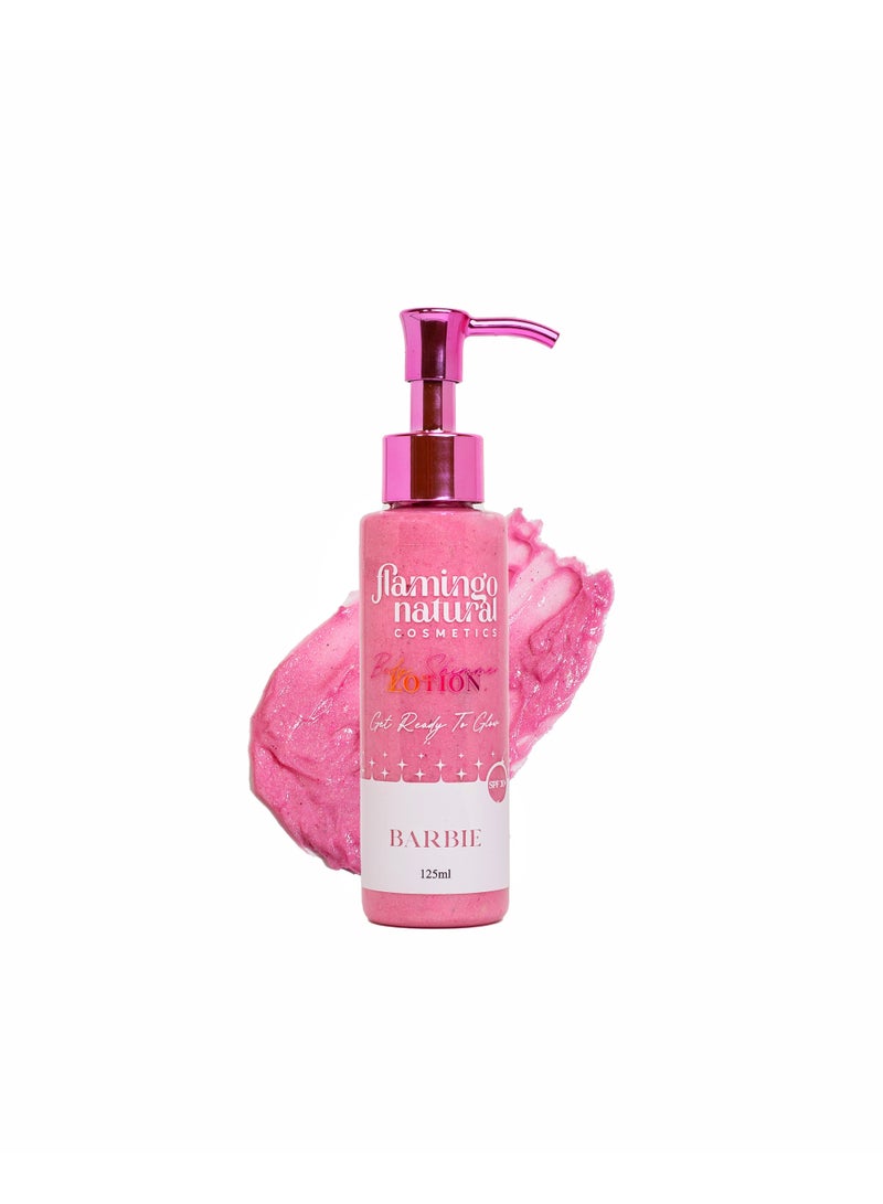 Flamingo Body Shimmer Lotion Barbie - Image 1
