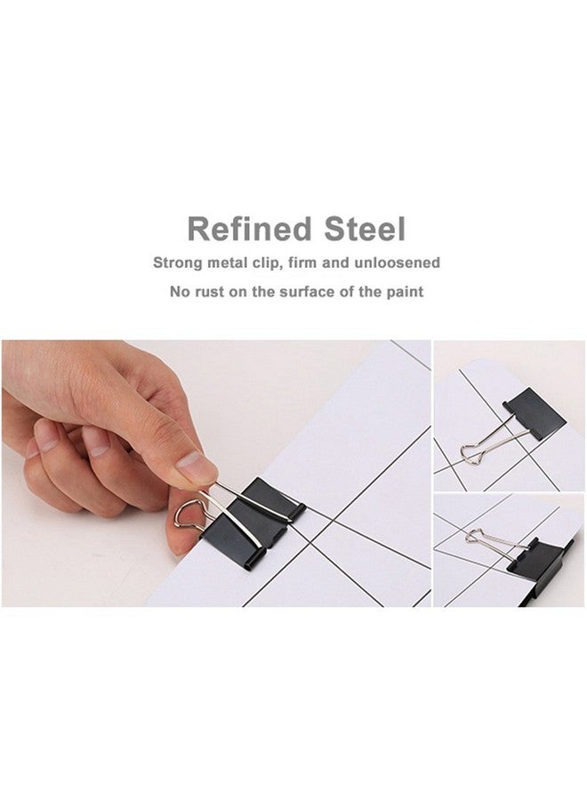 DSTELIN Coofficer Extra Large Binder Clips 2-Inch (24 Pack), Big Paper Clamps For Office Supplies, Black  - Image 5