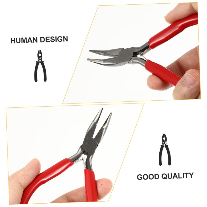 Jewelry Making Bent Chain Nose Pliers Wire Wrapping Hand Tool For Bench Repair - Image 3