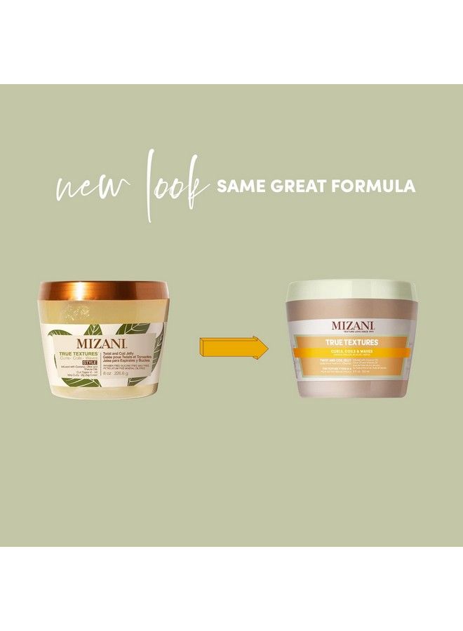 Mizani True Textures Twist And Coil Jelly | ملمس رائع | بزيت جوز الهند | خالٍ من البارابين والسيليكون | للشعر المجعد | 8 أونصة - Image 3