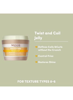 Mizani True Textures Twist And Coil Jelly | Touchable Texture | With Coconut Oil | Paraben & Siliconefree | For Curly Hair | 8 Oz  - Image 4