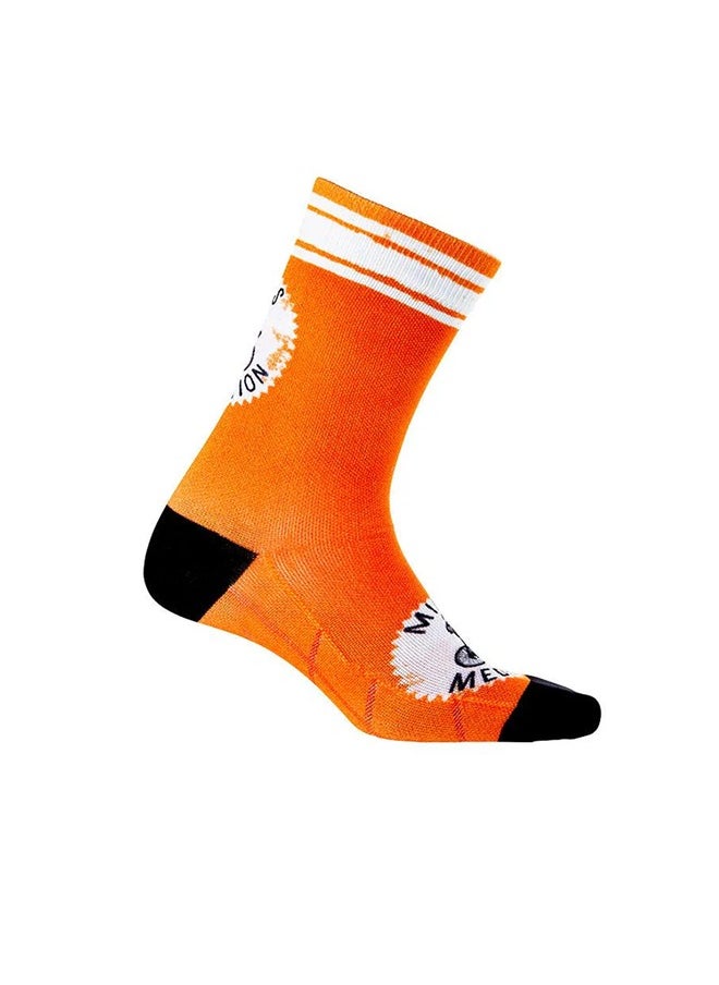 CyCology - MILES ARE MY MEDITATION CYCLING SOCKS - Image 1