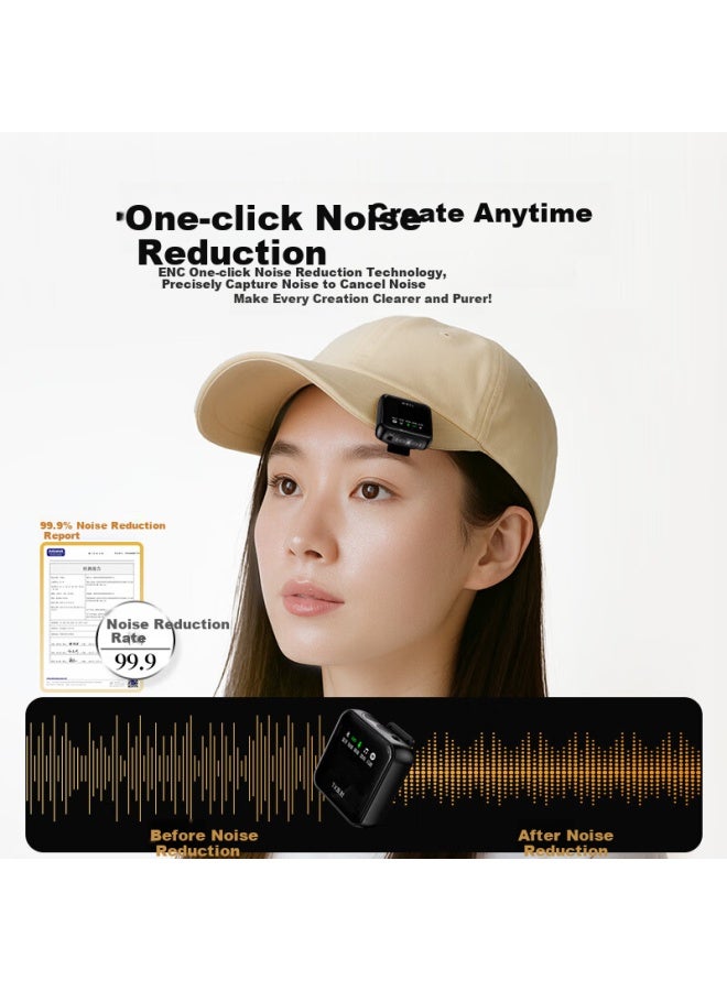 Youfes Wireless Lavalier Microphone For Recording, Outdoor Activities, Tiktok, Karaoke, Professional Noise Reduction Mic For Mobile Phones, Computers, Cameras - One Drag And One Connec - Image 2