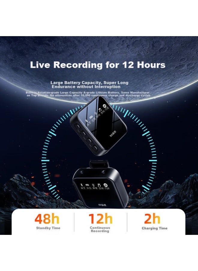 Youfes Wireless Lavalier Microphone For Recording, Outdoor Activities, Tiktok, Karaoke, Professional Noise Reduction Mic For Mobile Phones, Computers, Cameras - One Drag And One Connec - Image 4