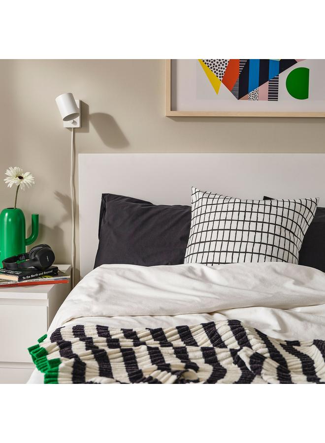 erorex Cushion Cover, White/Black, 50X50 Cm - Image 2