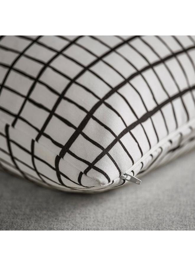 erorex Cushion Cover, White/Black, 50X50 Cm - Image 4