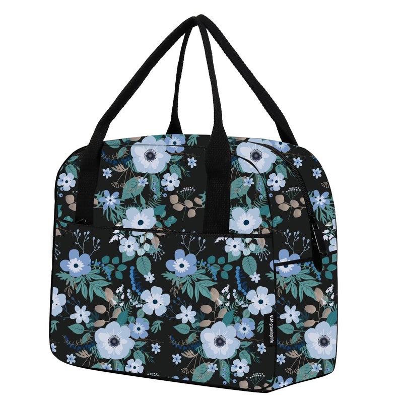 VLM Lunch Bag,Lunch Box for Women Men,Reusable Insulated Lunch Tote,Small Leakproof Cute Lunch Cooler with High Capacity for Work,Picnic,Camping - Image 1