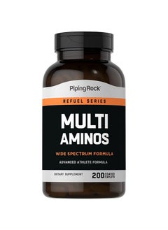 Multi Amino Acid Supplement ; 200 Coated Caplets ; Nongmo Gluten Free