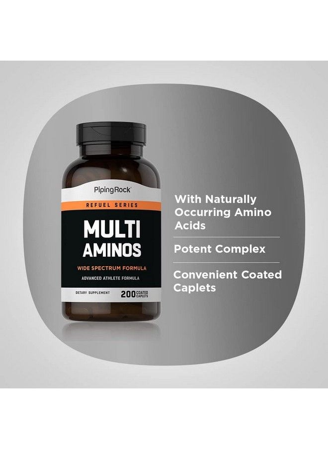 Piping Rock - Multi Amino Acid Supplement ; 200 Coated Caplets ; Nongmo Gluten Free - Image 1