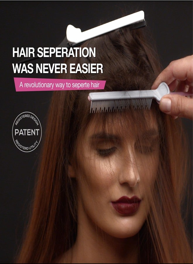 ColorBow Teasing Clip Comb (5 Pack), Coloring Styling Tools - Hairstylist Must Haves for Highlights balayage board Companion Ombré Trimming & Cutting - Flat Iron Comb Attachment Clip on - Image 5