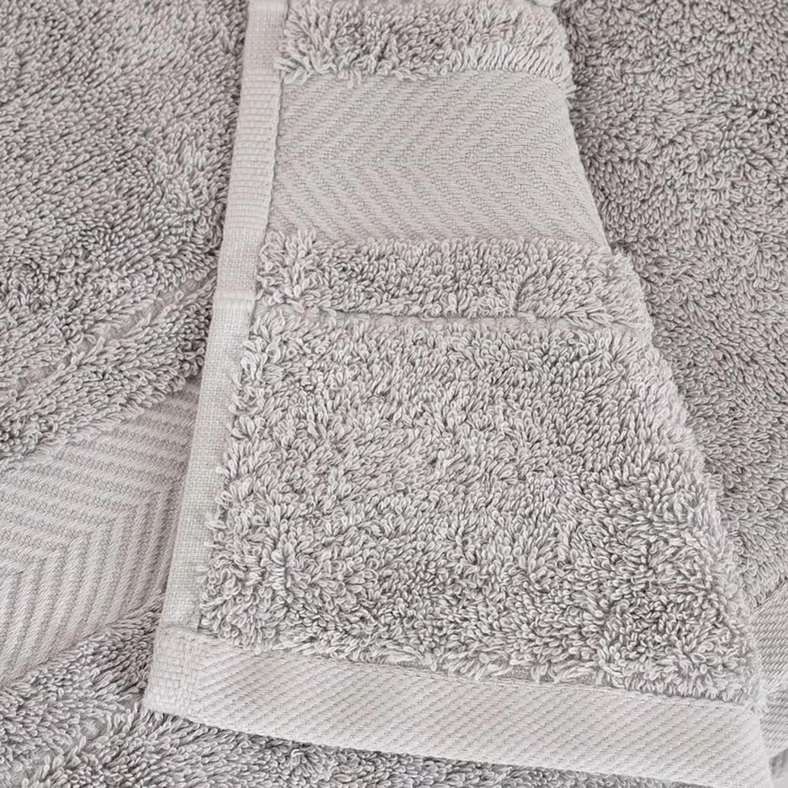 Pan Home Luxury Cotton Hand Towel 50x90cm - Grey Dove - Image 2