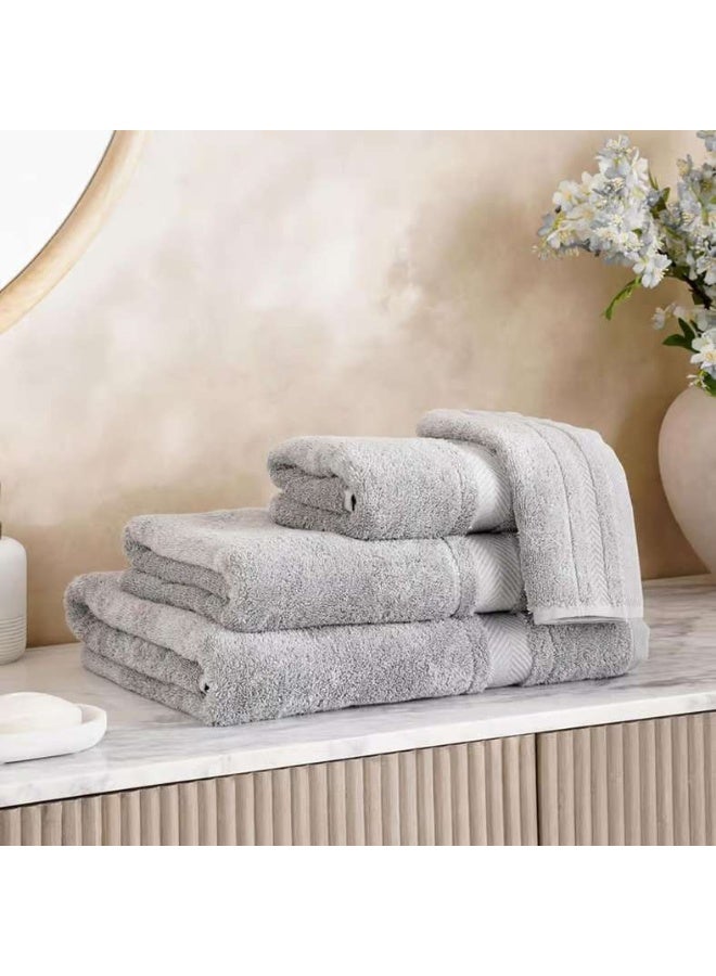 Pan Home Luxury Cotton Hand Towel 50x90cm - Grey Dove - Image 3