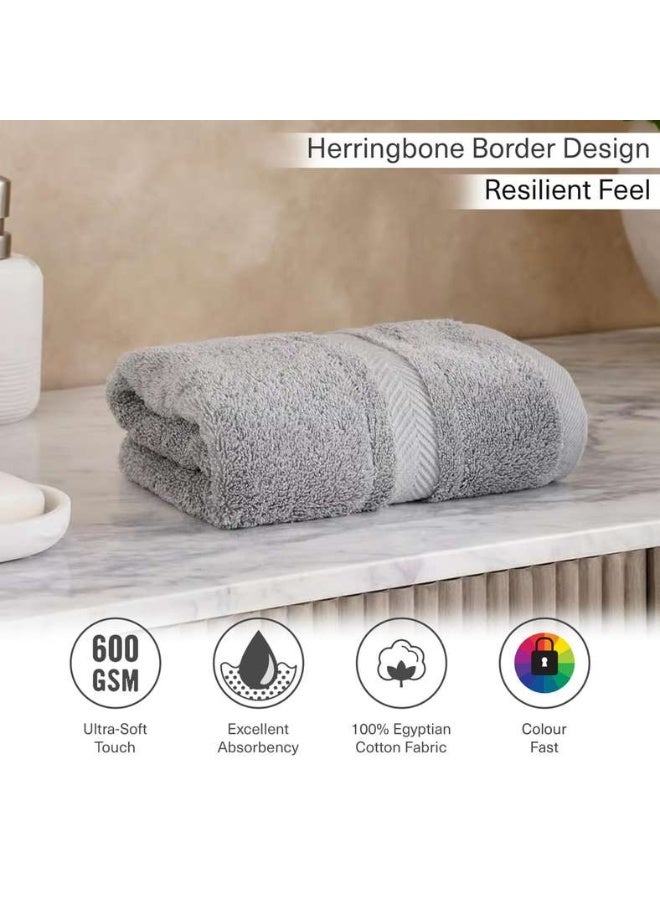 Pan Home Luxury Cotton Hand Towel 50x90cm - Grey Dove - Image 5