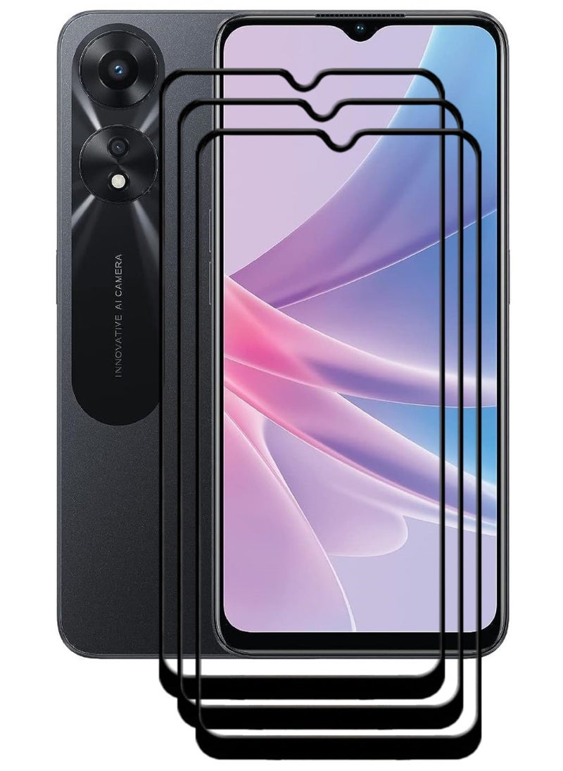 ACLIX 4 Pieces Antistatic ESD Dustproof Premium Quality High Definition Tempered Glass Screen Protector Designed For Oppo A78 - Image 1