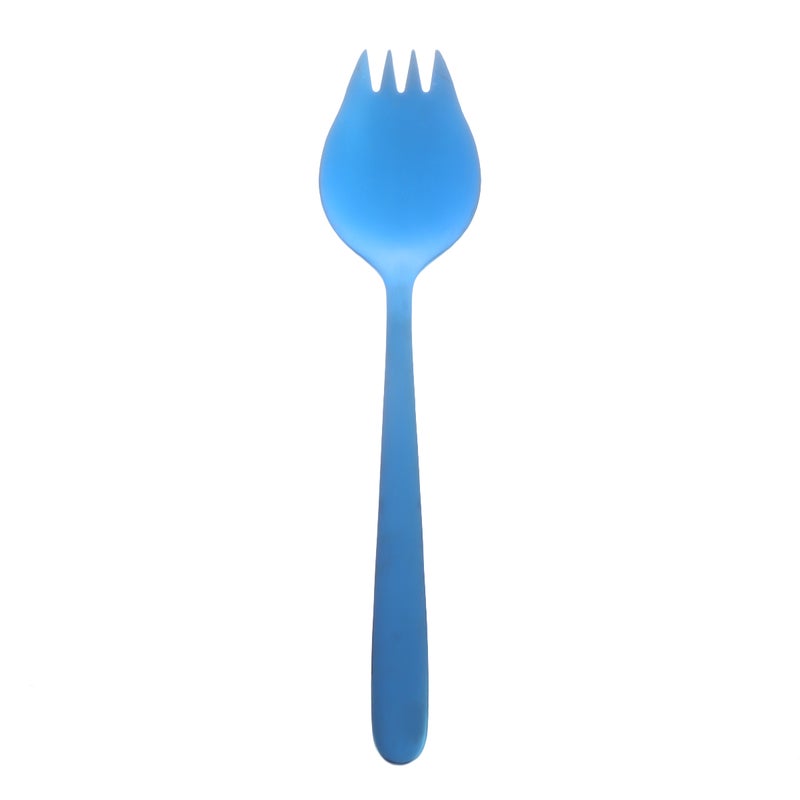 2pcs 304 Stainless Steel Sporks Salad Noodles Heavy Duty Spoon Fork Combo for Kitchen Dinner ( ) - Image 2