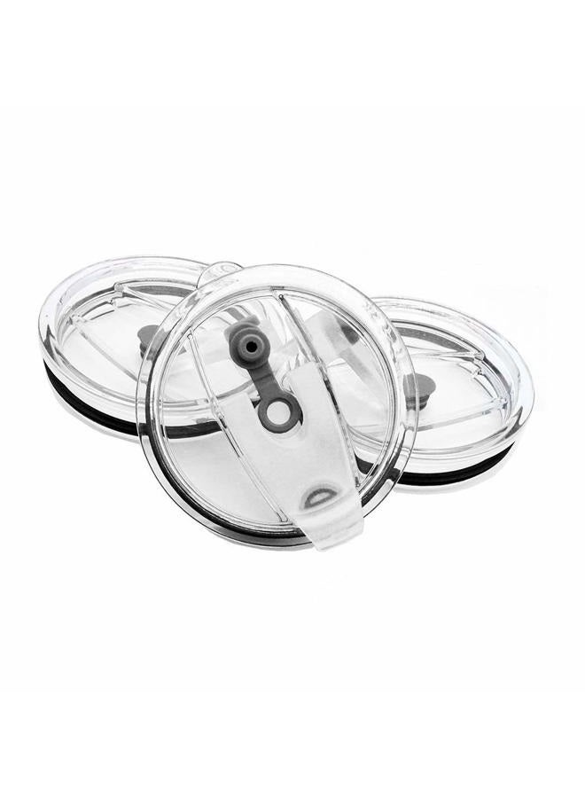 CNYMANY ANIN CNYMANY 3 Packs Lids for 30oz Tumblers, Spill-proof Splash Resistant Straw-friendly Cover for Old Style Rtic, Ozark Trail 30 oz. Cups - Gray - Image 1