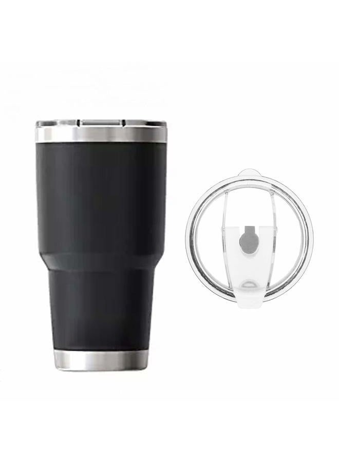 CNYMANY ANIN CNYMANY 3 Packs Lids for 30oz Tumblers, Spill-proof Splash Resistant Straw-friendly Cover for Old Style Rtic, Ozark Trail 30 oz. Cups - Gray - Image 5