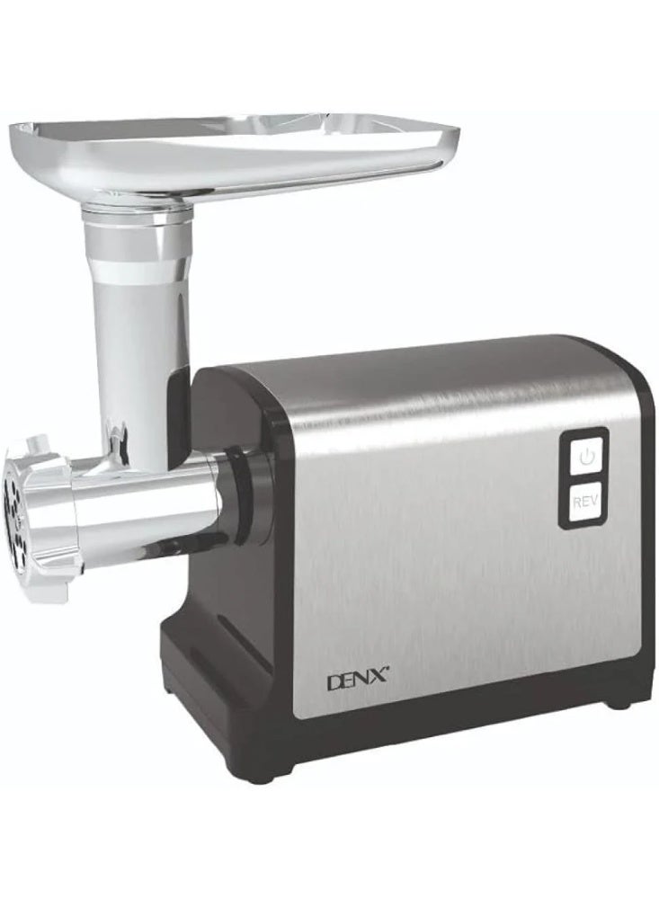 DENX DX3218 Electric Meat Grinder – 550W Motor (Up to 1200W Lock Power), Multiple Blades, Sausage & Kebab Attachments, Durable Stainless Steel Design - Image 1
