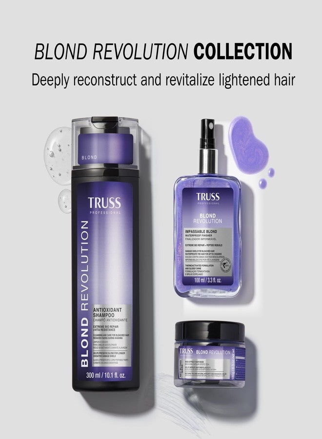 Truss قناع شعر بلوند ثروس ريفولوشن نت بلوند - قناع إصلاح الشعر المعزز للون لاستعادة صحة الشعر الطبيعية، لمعان الشعر وحيويته - مصمم بتركيبة تأثير الشبكة (6.3 أونصة)  - Image 5