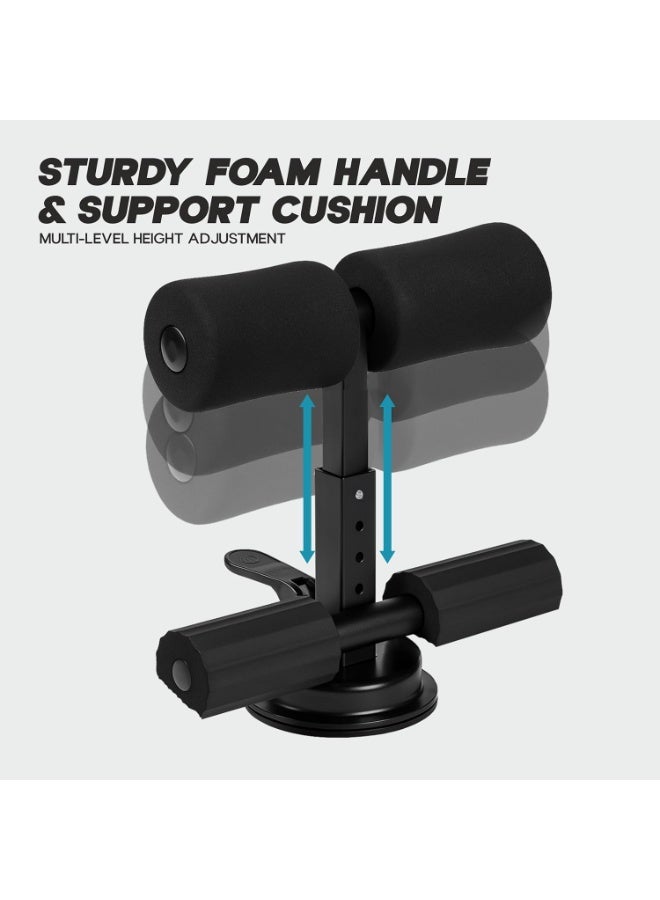 كونيكس قضيب تمارين البطن مع كوب شفط للاستخدام المنزلي | معدات تمارين البطن المحمولة لشد العضلات وحرق دهون البطن | ارتفاع قابل للتعديل | مصنوع من الفولاذ المقاوم للصدأ | مثالي للرجال والنساء، سهل التثبيت على الأرض - Image 5