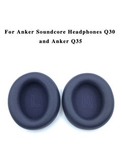 وسائد أذن بديلة لسماعات Soundcore Life Q30,Q35 وسائد أذن باللون الأزرق