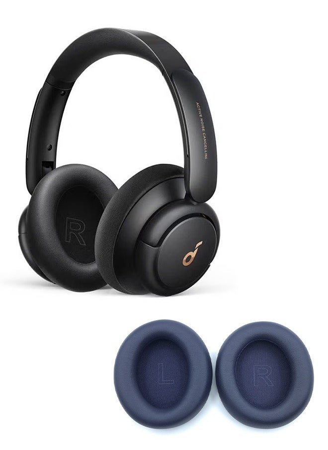 ماركة غير محددة - وسائد أذن بديلة لسماعات Soundcore Life Q30,Q35 وسائد أذن باللون الأزرق - Image 1