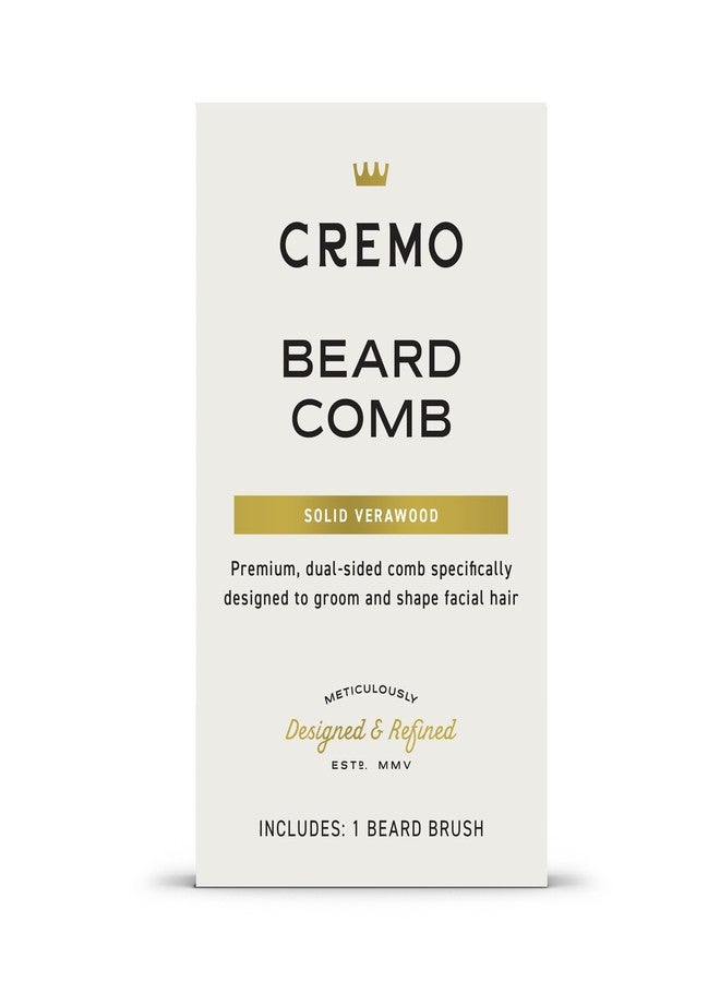 Cremo Beard Accessories, Dual-Sided Beard Comb Made from Verawood - Shape, Style And Groom Any Length Facial Hair - Image 1