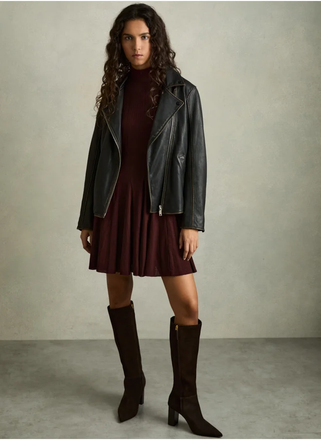 REISS Jersey Flippy Dress