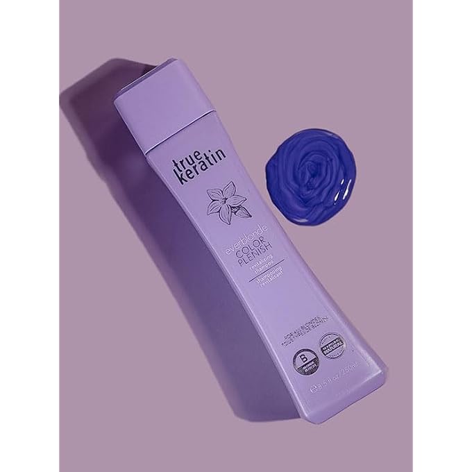 true keratin Everblonde ColorPlenish Revitilazing Shampoo - Made With Certified Organic Lavender Flower Extract 8.5oz/250ml