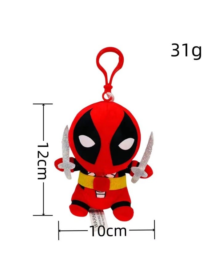 Deadpool Deadpool Wolverine Plush Toy Doll Animation Peripheral Doll Wholesale-Specifications:Pendant Sitting Posture (15cm)