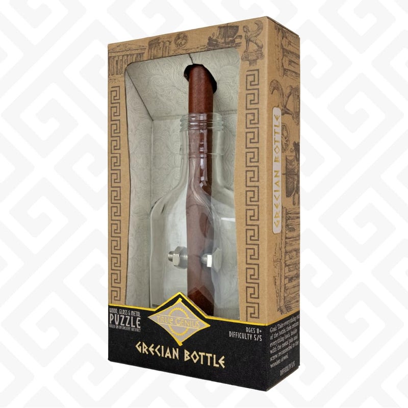 Project Genius True Genius - Grecian Glass Bottle Disentanglement Brainteaser Puzzle, Logic Puzzle for Adults, Brain Teaser, Gifts for Father's Day, Men, Kids - Image 5