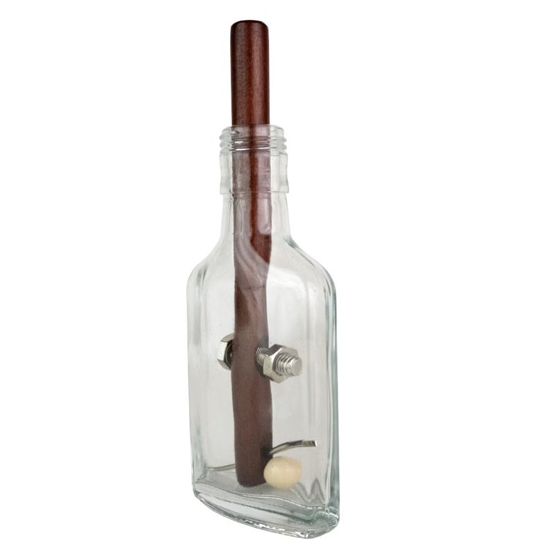 Project Genius True Genius - Grecian Glass Bottle Disentanglement Brainteaser Puzzle, Logic Puzzle for Adults, Brain Teaser, Gifts for Father's Day, Men, Kids - Image 1