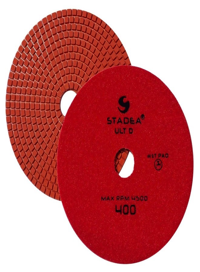 Stadea PPW155X Granite Polishing Pads 7" Diamond Pad 400 Grit For Granite Quartz Stones Polish - Image 1