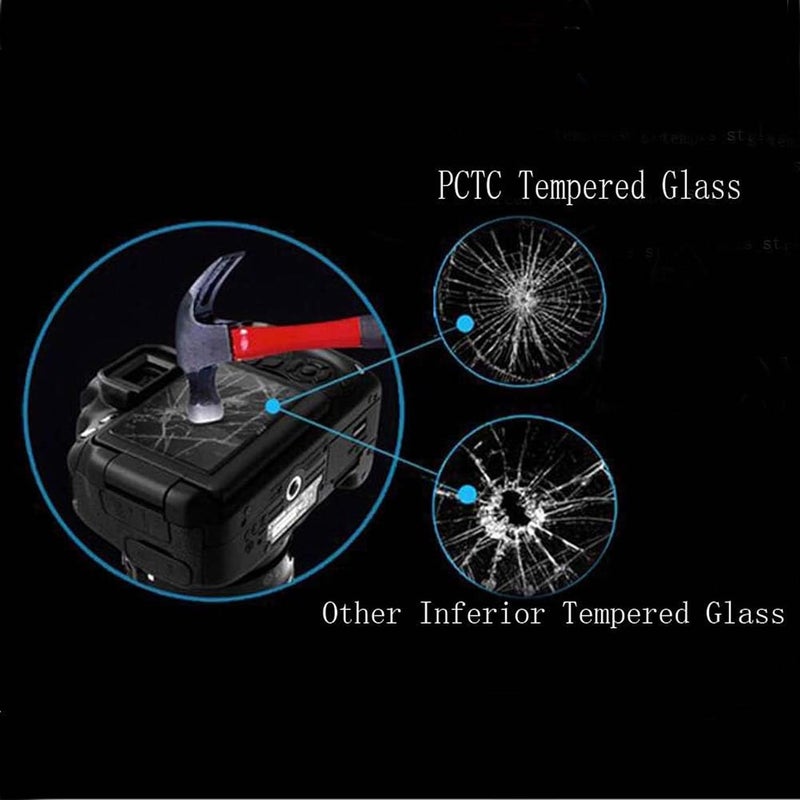 PCTC Screen Protector Compatible for Sony Alpha A6600, A6100, A6400, A6000, A6300, A5000, NEX-7, NEX-6 - 3 Pack 0.3mm 9H Hardness Tempered Glass - Image 2